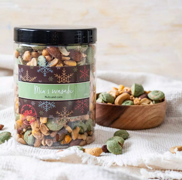 Mix of salted nuts with wasabi 450g