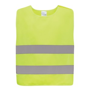 GRS recycled PET high-visibility safety vest 7-12 years - Reklamnepredmety