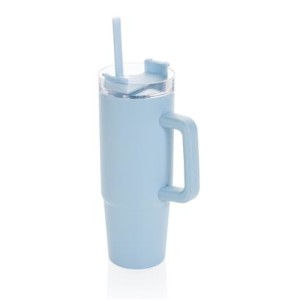 Tana RCS recyled plastic tumbler with handle 900ML - Reklamnepredmety