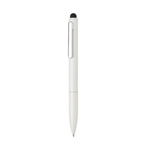 Kymi RCS certified recycled aluminum pen with stylus - Reklamnepredmety
