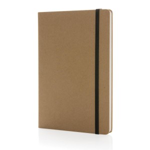 Craftstone A5 recycled kraft and stonepaper notebook - Reklamnepredmety