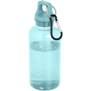 Oregon 400 ml RCS certified recycled plastic water bottle with carabiner - Reklamnepredmety