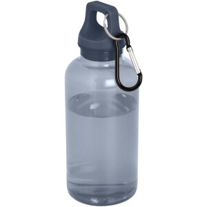 Oregon 400 ml RCS certified recycled plastic water bottle with carabiner - Reklamnepredmety
