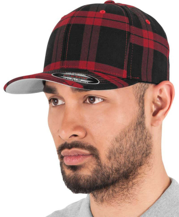 6 panel Tartan Plaid cap