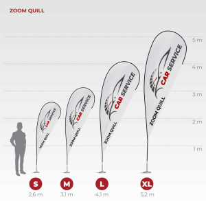 Beachflag Quill outdoor flag - Reklamnepredmety