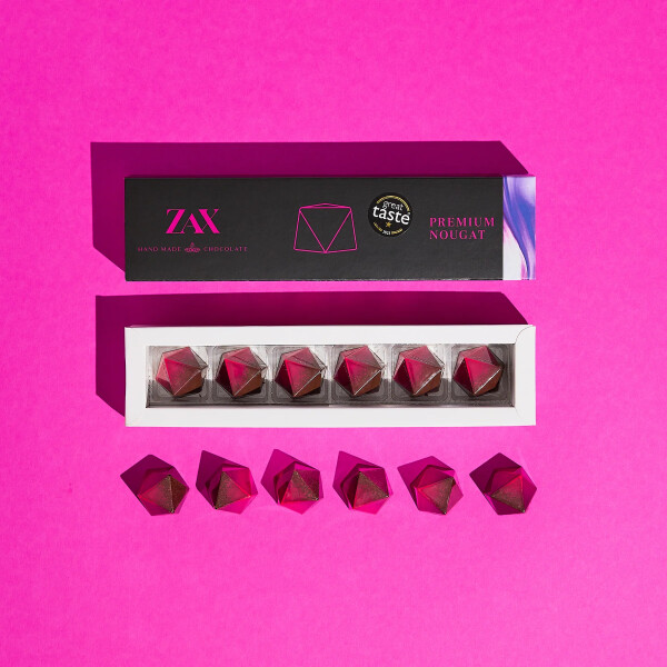 Nougat chocolate box - PREMIUM NOUGAT - 6 pieces