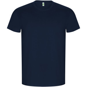 Golden men's t-shirt with short sleeves - Reklamnepredmety