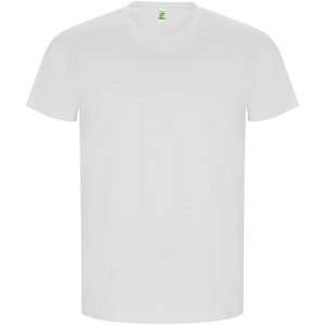 Golden men's t-shirt with short sleeves - Reklamnepredmety