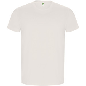 Golden men's t-shirt with short sleeves - Reklamnepredmety