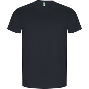 Golden men's t-shirt with short sleeves - Reklamnepredmety