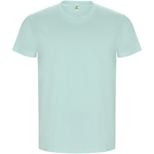 Golden men's t-shirt with short sleeves - Reklamnepredmety