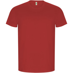 Golden men's t-shirt with short sleeves - Reklamnepredmety