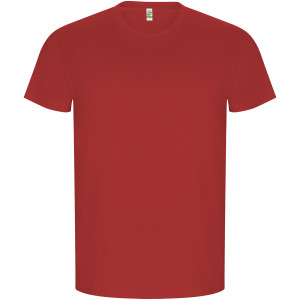 Golden men's t-shirt with short sleeves - Reklamnepredmety