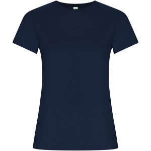 Golden women's t-shirt with short sleeves - Reklamnepredmety