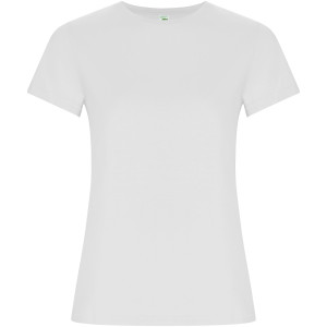 Golden women's t-shirt with short sleeves - Reklamnepredmety