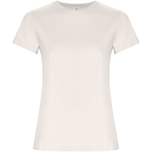 Golden women's t-shirt with short sleeves - Reklamnepredmety