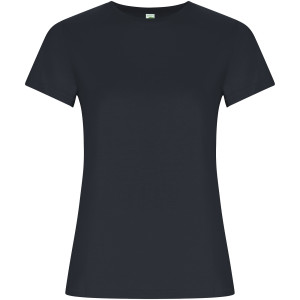 Golden women's t-shirt with short sleeves - Reklamnepredmety