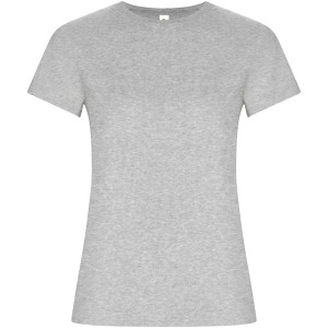 Golden women's t-shirt with short sleeves - Reklamnepredmety