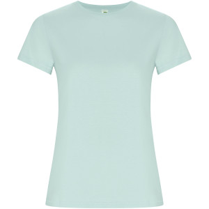 Golden women's t-shirt with short sleeves - Reklamnepredmety
