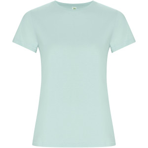 Golden women's t-shirt with short sleeves - Reklamnepredmety