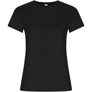 Golden women's t-shirt with short sleeves - Reklamnepredmety