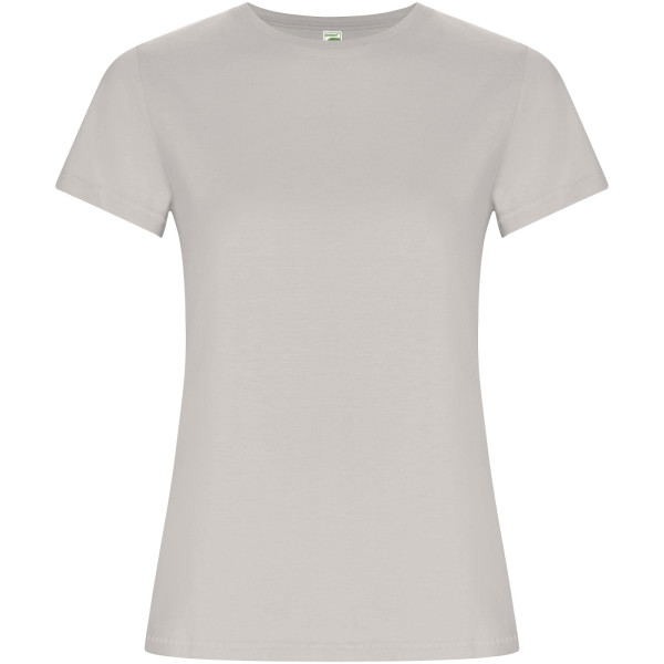 Golden women's t-shirt with short sleeves