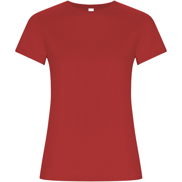 Golden women's t-shirt with short sleeves