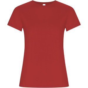 Golden women's t-shirt with short sleeves - Reklamnepredmety