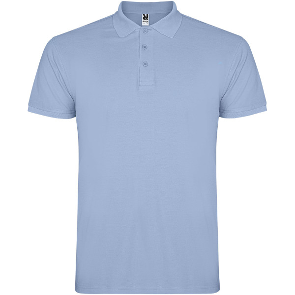 Star men's polo shirt with short sleeves
