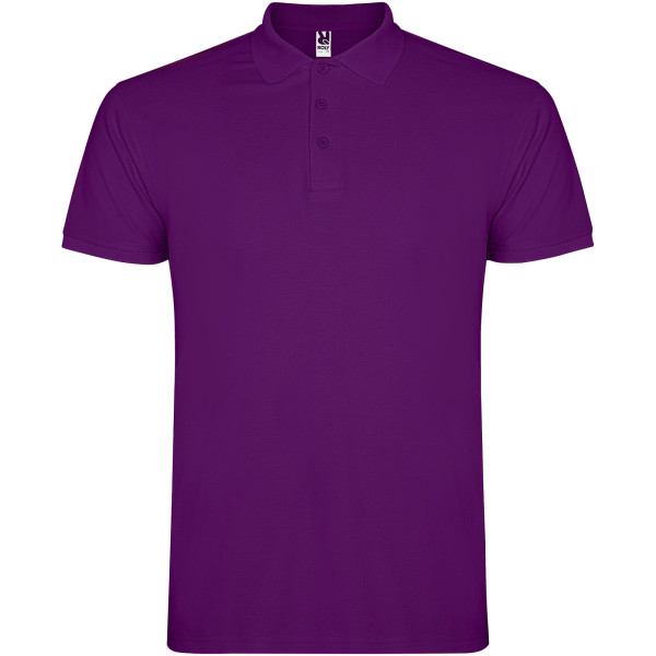 Star men's polo shirt with short sleeves