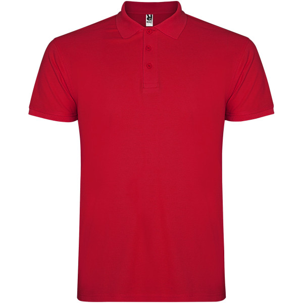 Star men's polo shirt with short sleeves