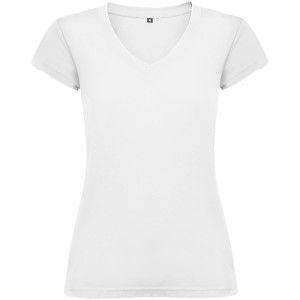 Victoria women's short-sleeved V-neck T-shirt - Reklamnepredmety