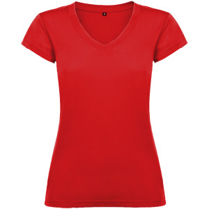 Victoria women's short-sleeved V-neck T-shirt - Reklamnepredmety