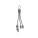 BLUE 2in1 keychain - mo2141-18 - variant Mo MO2141-18