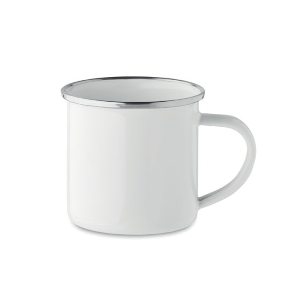 Sublimation metal retro mug PLATEADO S