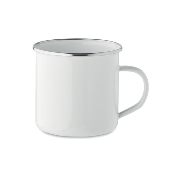 Sublimation metal retro mug PLATEADO L