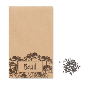 Basil seeds in a BASILOP package. - Reklamnepredmety