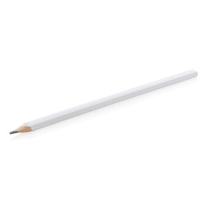 25cm wooden carpenter pencil, white