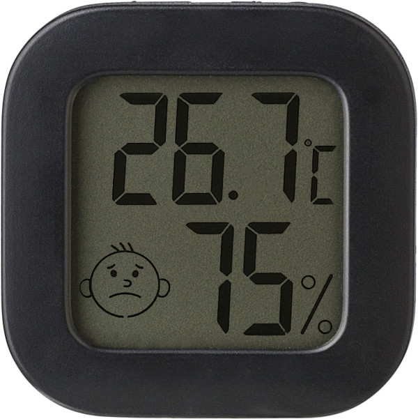 Small digital thermometer with hygrometer