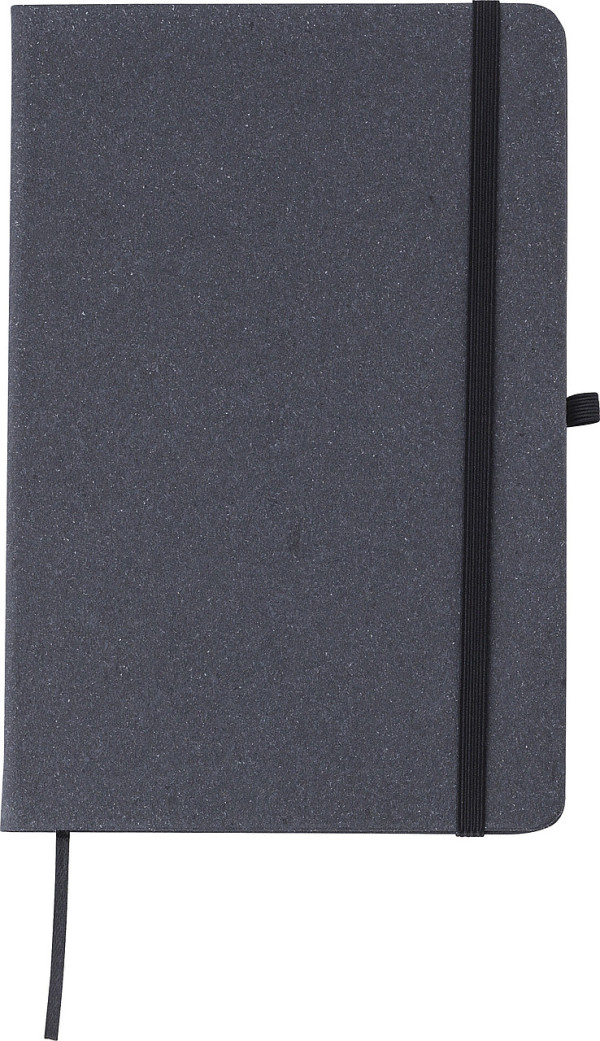 A5 lined notebook, 100 sheets, recycled leather