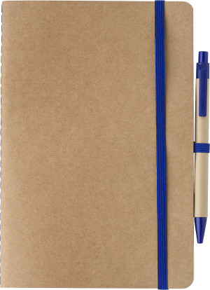 Notebook A5, unlined, 60 sheets and pen - Reklamnepredmety