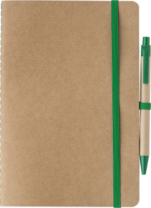 Notebook A5, unlined, 60 sheets and pen - Reklamnepredmety