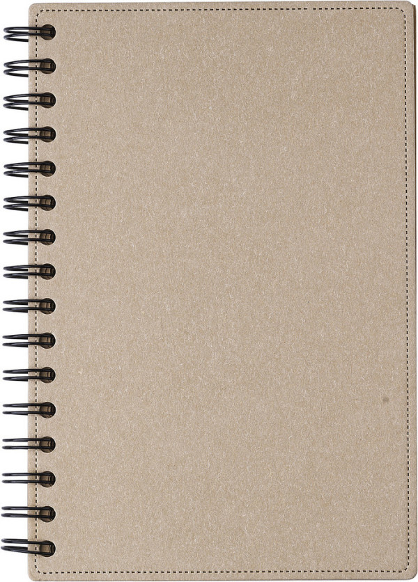 Lined ring notebook