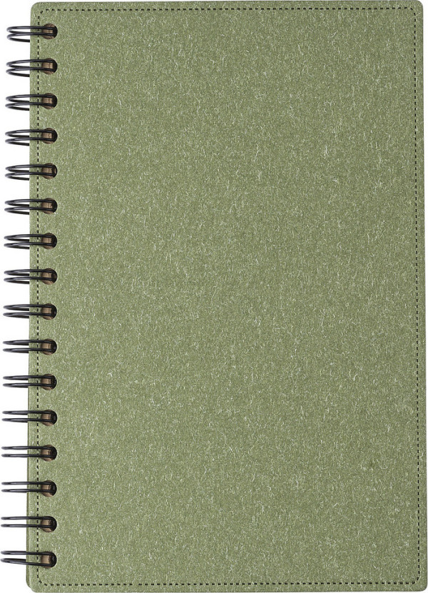 Lined ring notebook