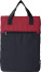 Square backpack made of RPET polyester - hranaty-batoh-z-rpet-polyesteru-cerno-cerveny-f3510603pk2 - variant