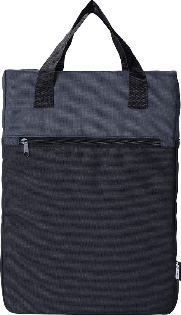 Square backpack made of RPET polyester