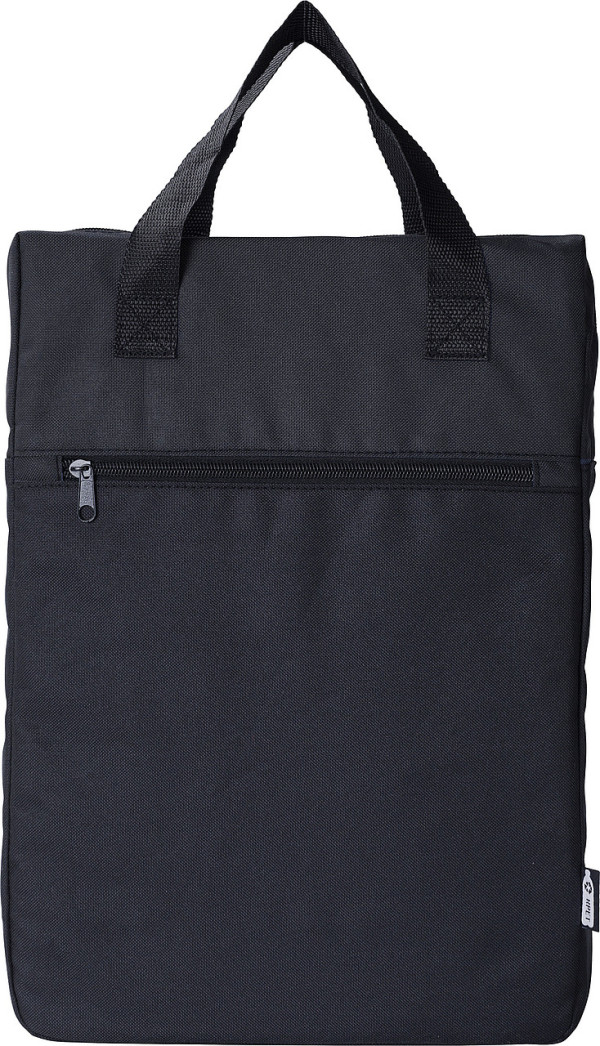 Square backpack made of RPET polyester