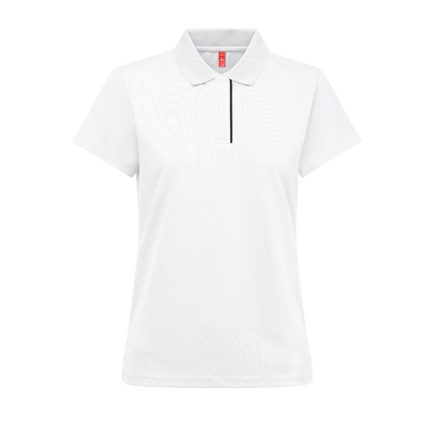THC DYNAMIC WOMEN WH. Women's technical polo shirt