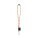SET Lanyard TUBE Long (Ø 7 mm) with D-shaped carabiner 55 mm and safety clip Ø 7 mm - 75124_360 - variant St 75124-360