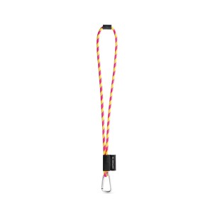 SET Lanyard TUBE Long (Ø 7 mm) with D-shaped carabiner 55 mm and safety clip Ø 7 mm - Reklamnepredmety